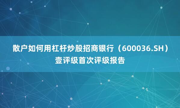 散户如何用杠杆炒股招商银行（600036.SH）壹评级首次评级报告